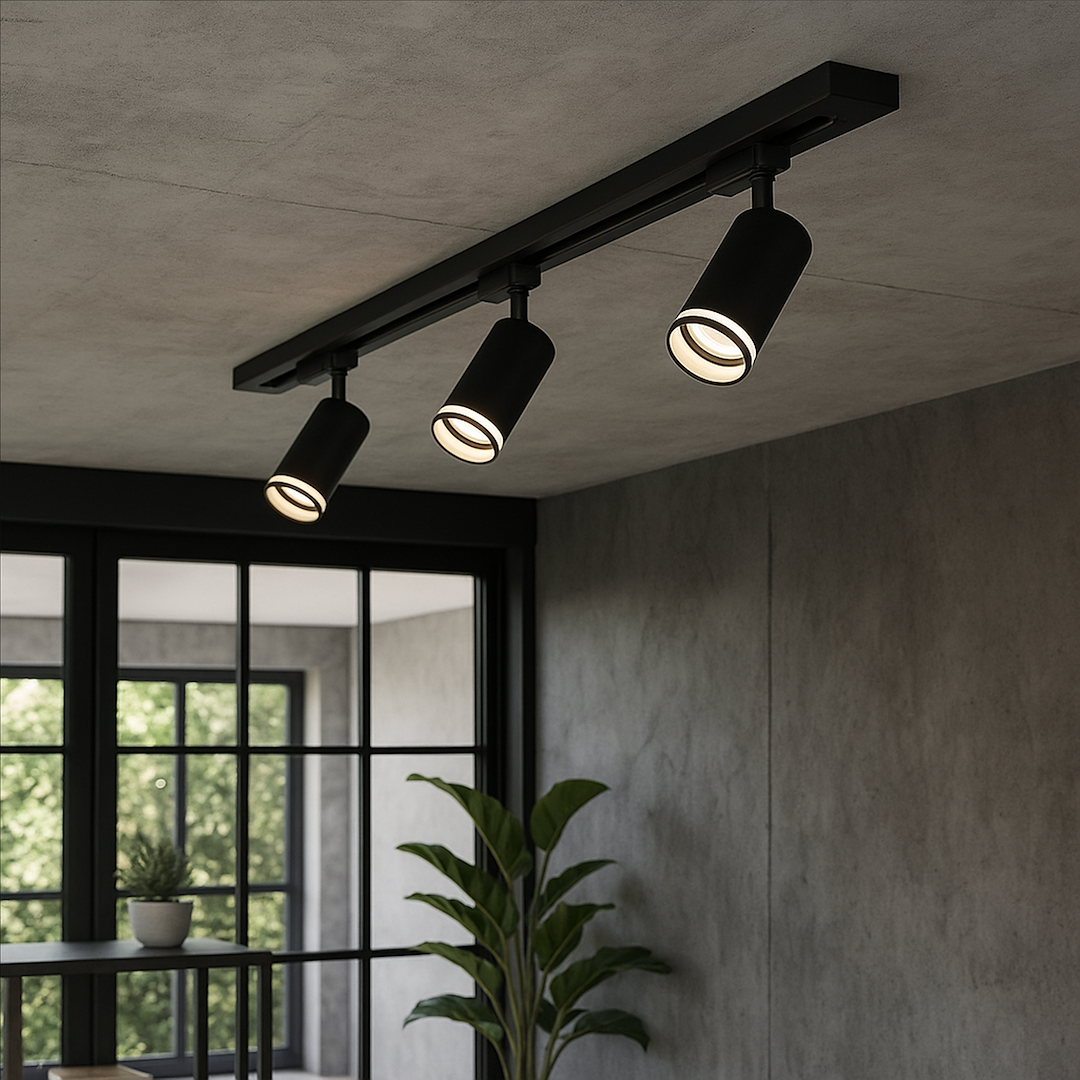 Zestaw Oprawa Pipe Ring Track Czarny 3xGU10 1m Milagro - obrazek 3