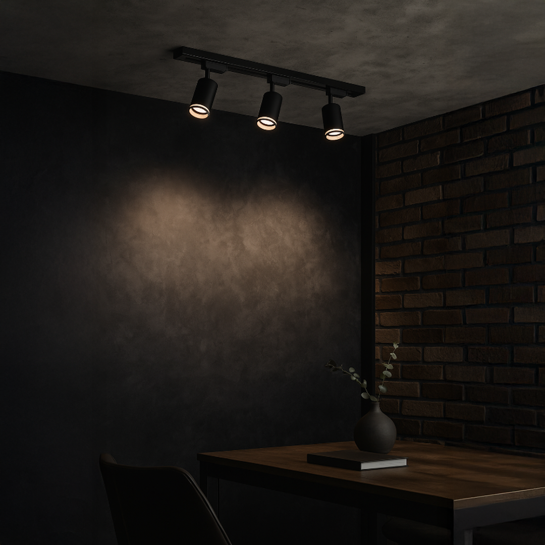 Zestaw Oprawa Pipe Ring Track Czarny 3xGU10 1m Milagro - obrazek 5