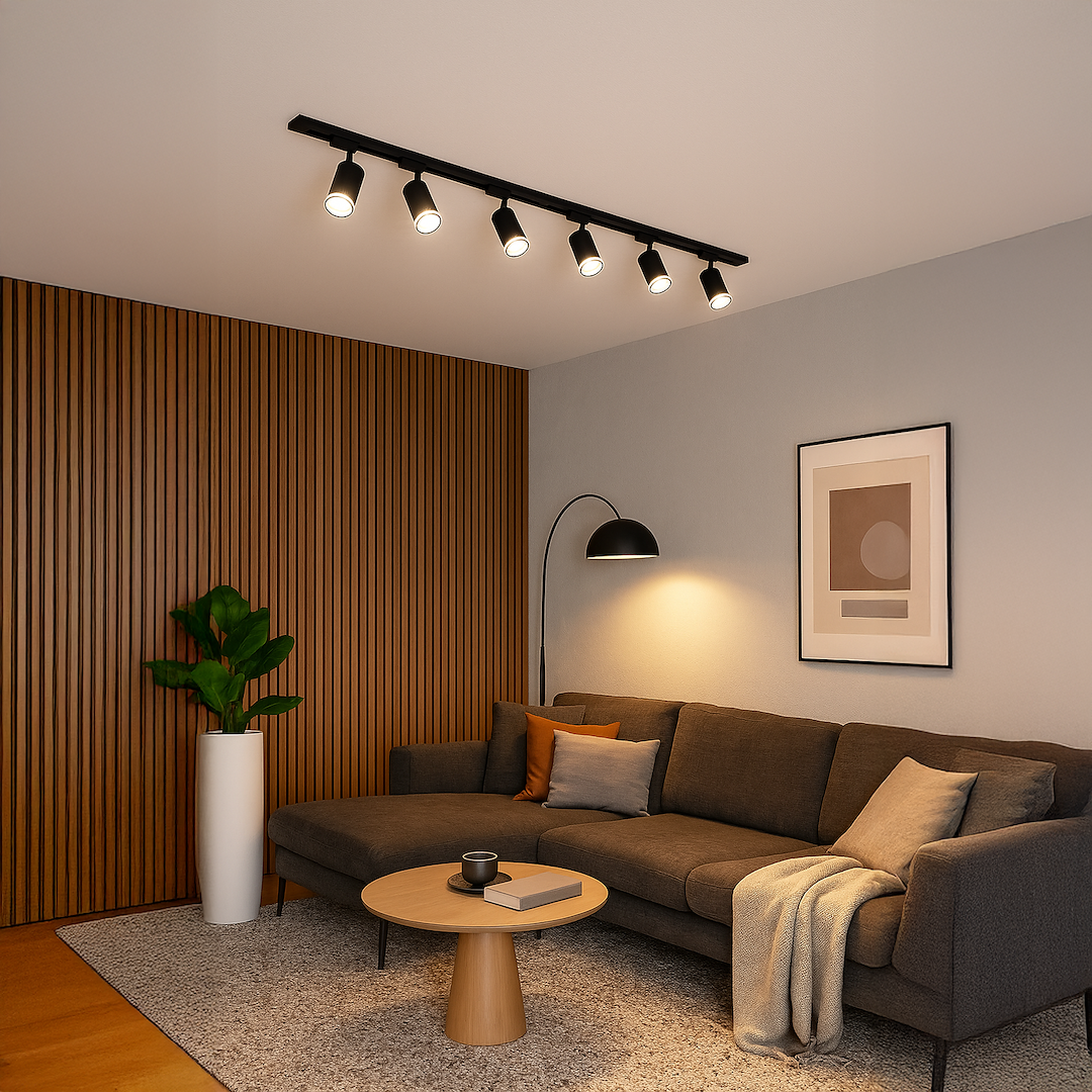 Zestaw Oprawa Pipe Ring Track Czarny 6xGU10 2m Milagro - obrazek 5