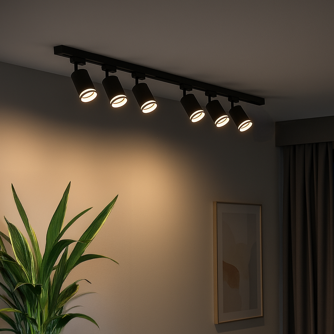 Zestaw Oprawa Pipe Ring Track Czarny 6xGU10 2m Milagro - obrazek 6