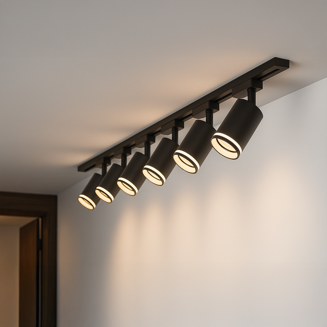 Zestaw Oprawa Pipe Ring Track Czarny 6xGU10 2m Milagro - obrazek 7