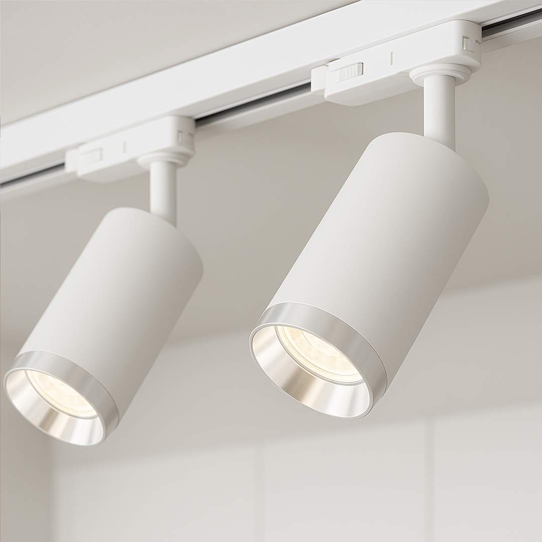 Oprawa Mica Track Biały + Chrom 1xGU10 Milagro - obrazek 3