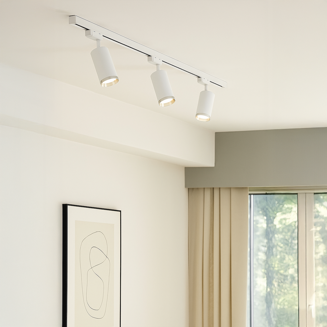 Oprawa Mica Track Biały + Chrom 1xGU10 Milagro - obrazek 5