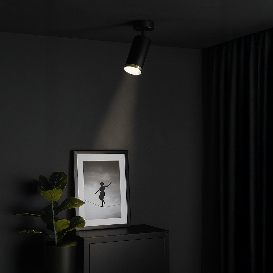 Oprawa Mica Spot Czarny + Złoty 1xGU10 Milagro - obrazek 4