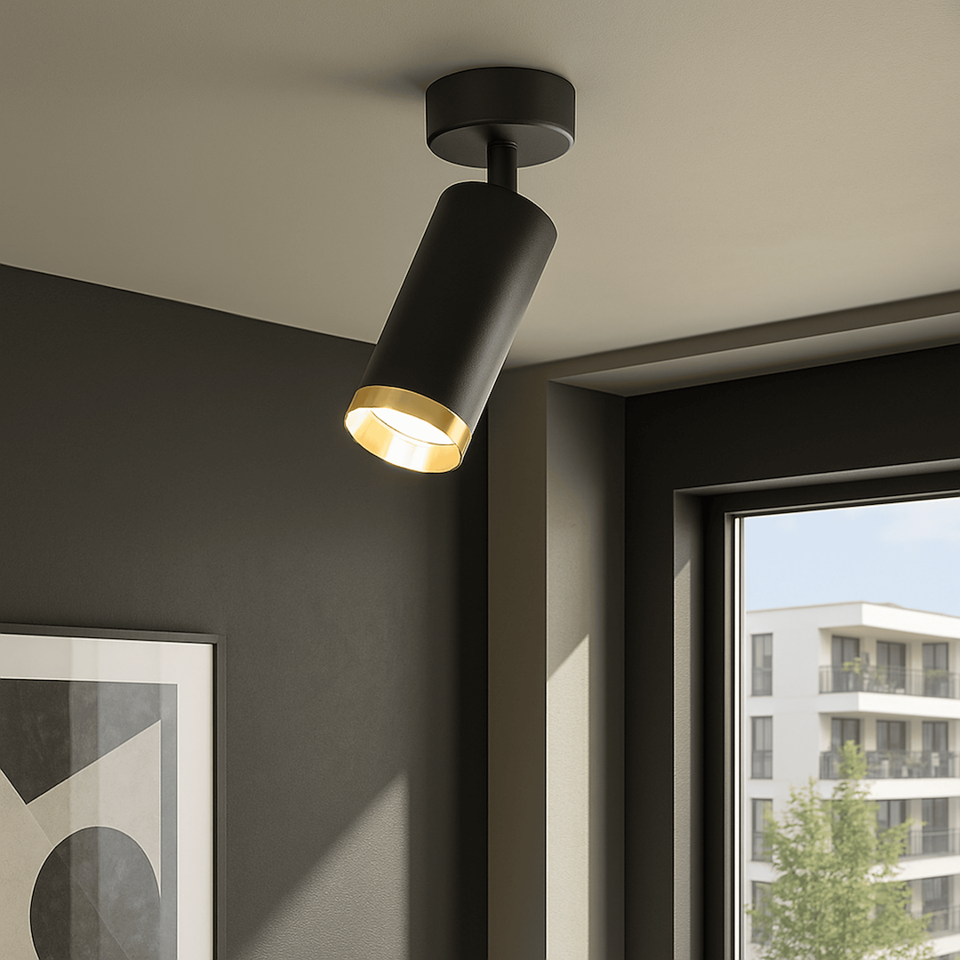 Oprawa Mica Spot Czarny + Złoty 1xGU10 Milagro - obrazek 5