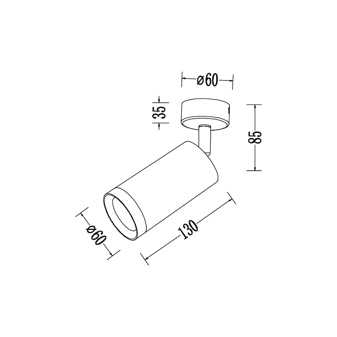 Oprawa Mica Spot Biały + Chrom 1xGU10 Milagro - obrazek 6