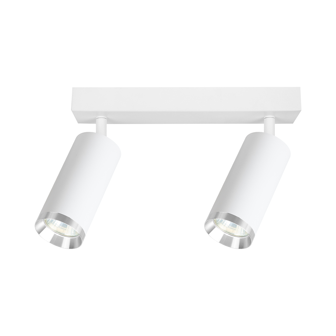 Oprawa Mica Spot Biały + Chrom 2xGU10 Milagro