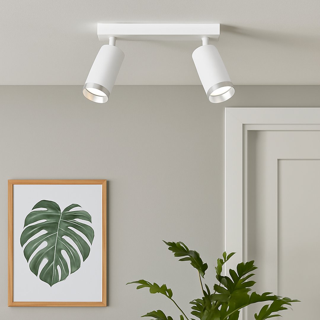 Oprawa Mica Spot Biały + Chrom 2xGU10 Milagro - obrazek 4