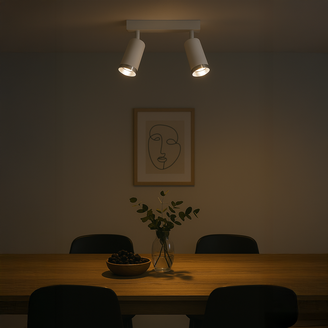 Oprawa Mica Spot Biały + Chrom 2xGU10 Milagro - obrazek 5