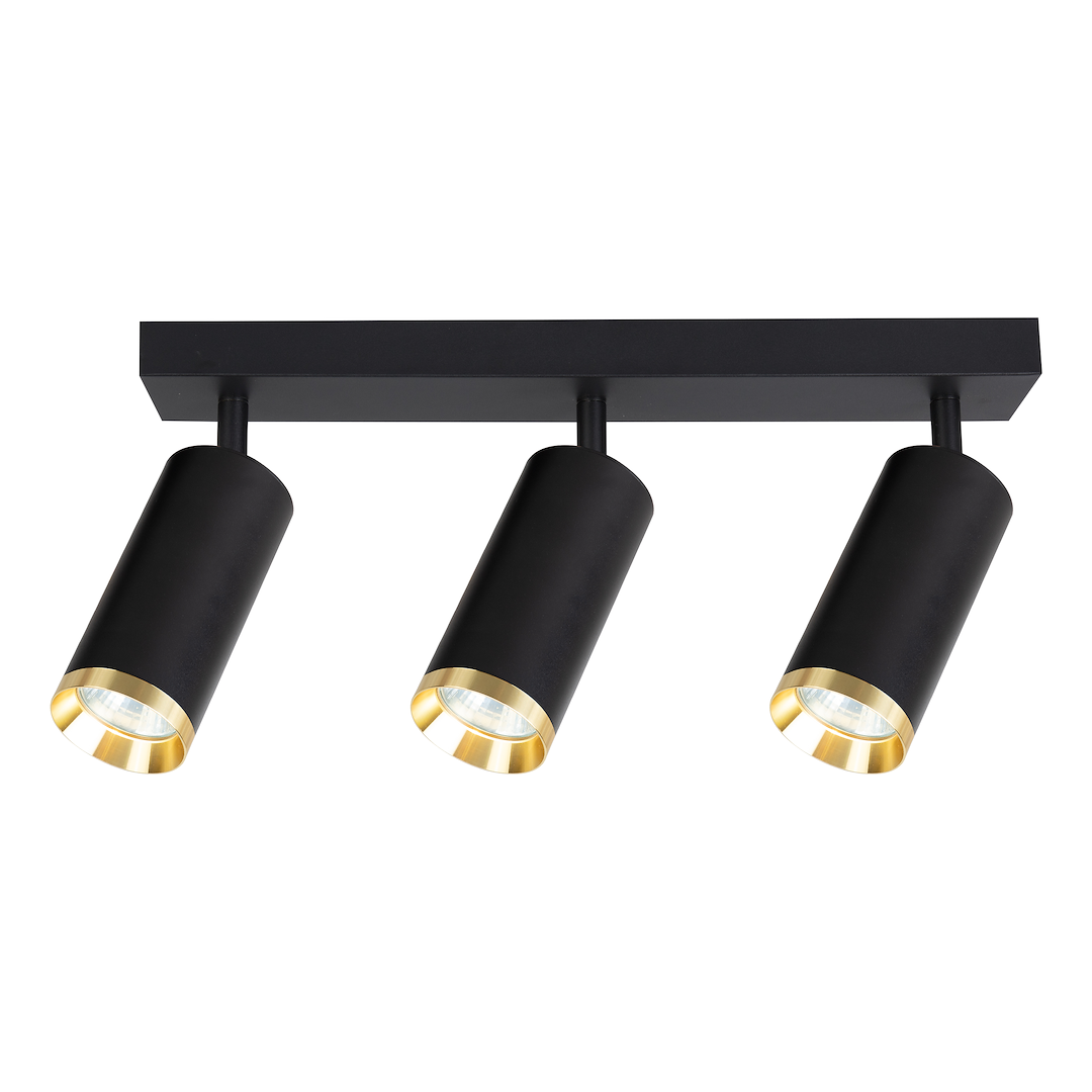 Oprawa Mica Spot Czarny + Złoty 3xGU10 Milagro - obrazek 2