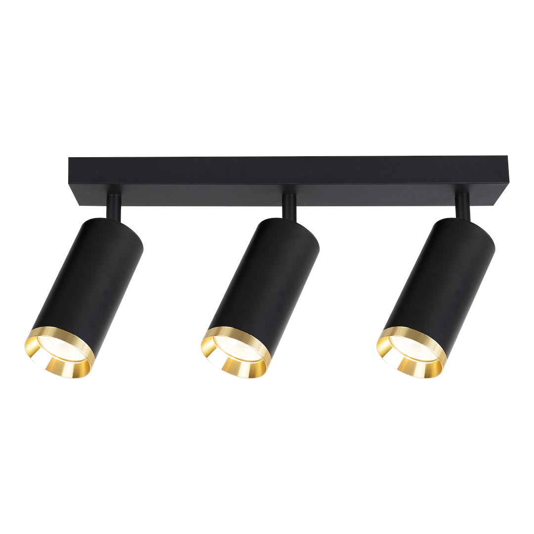 Oprawa Mica Spot Czarny + Złoty 3xGU10 Milagro - obrazek 7