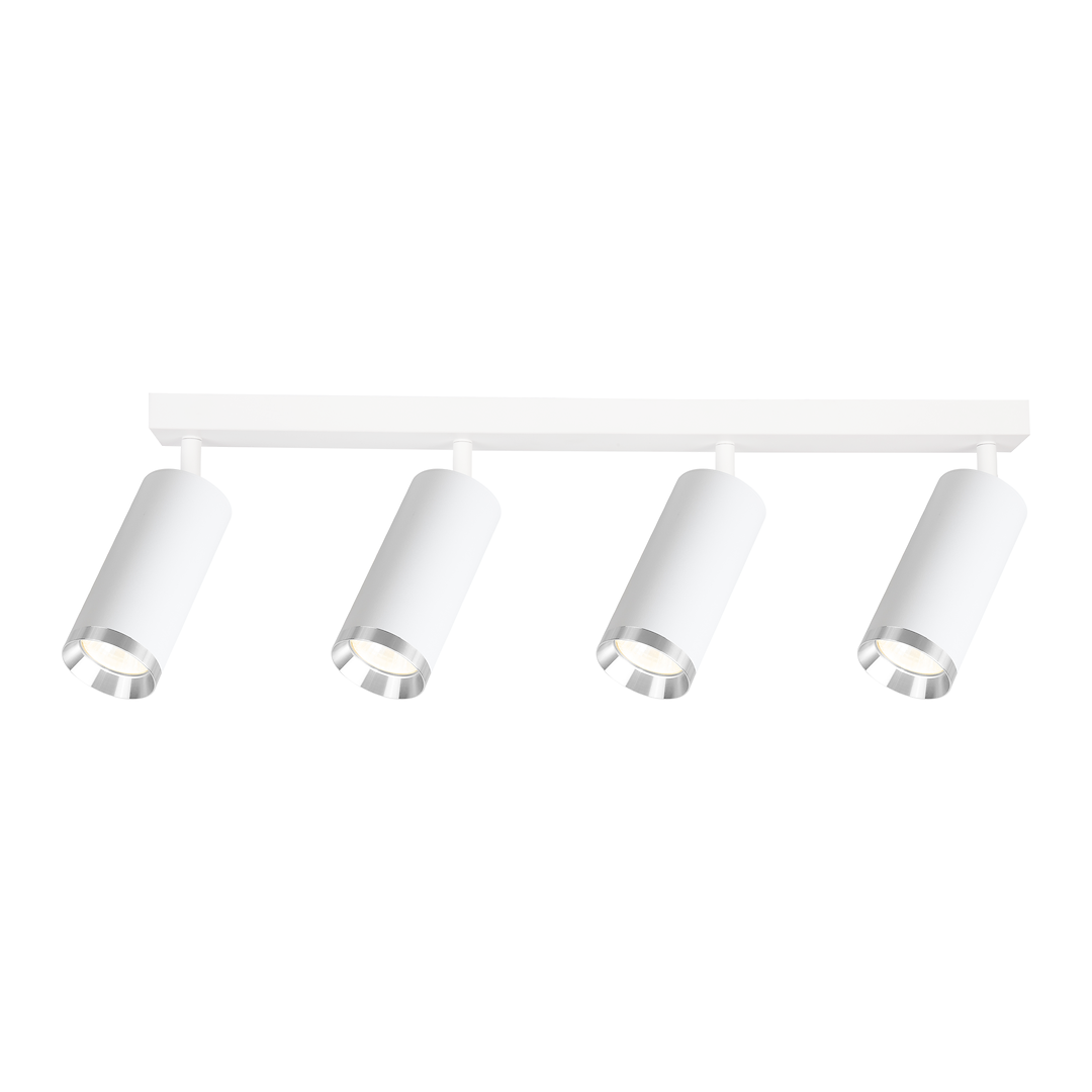 Oprawa Mica Spot Biały + Chrom 4xGU10 Milagro