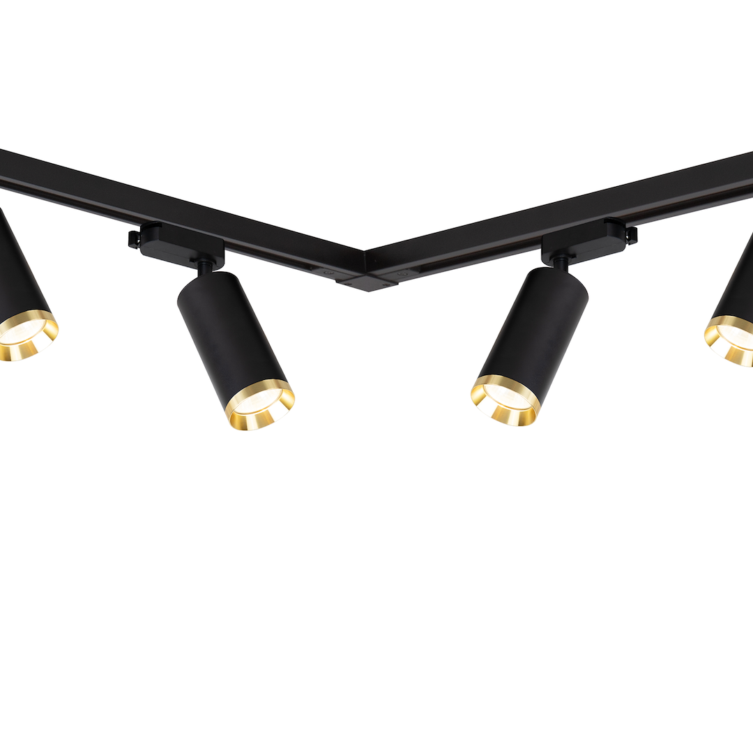 Zestaw Oprawa Mica Track Czarny + Złoty 6xGU10 2m Milagro - obrazek 4