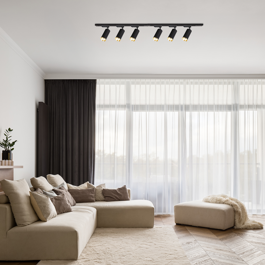 Zestaw Oprawa Mica Track Czarny + Złoty 6xGU10 2m Milagro - obrazek 5