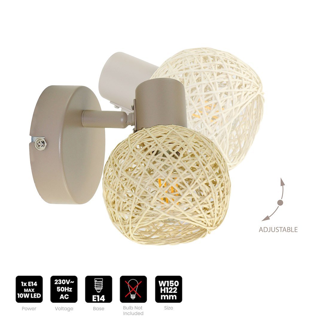 Kinkiet DEX 1xE14 Milagro - obrazek 3