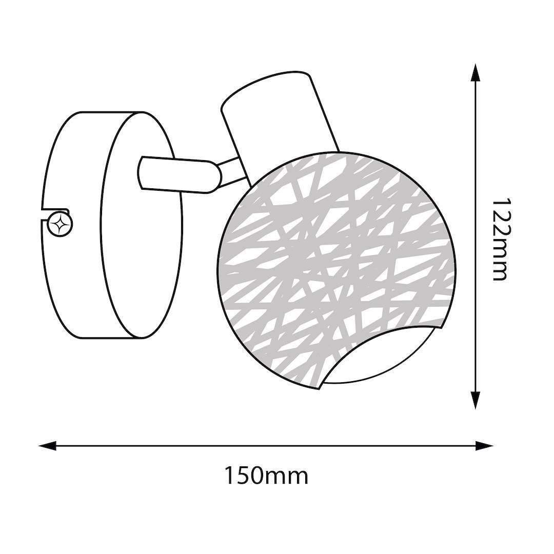 Kinkiet DEX 1xE14 Milagro - obrazek 9
