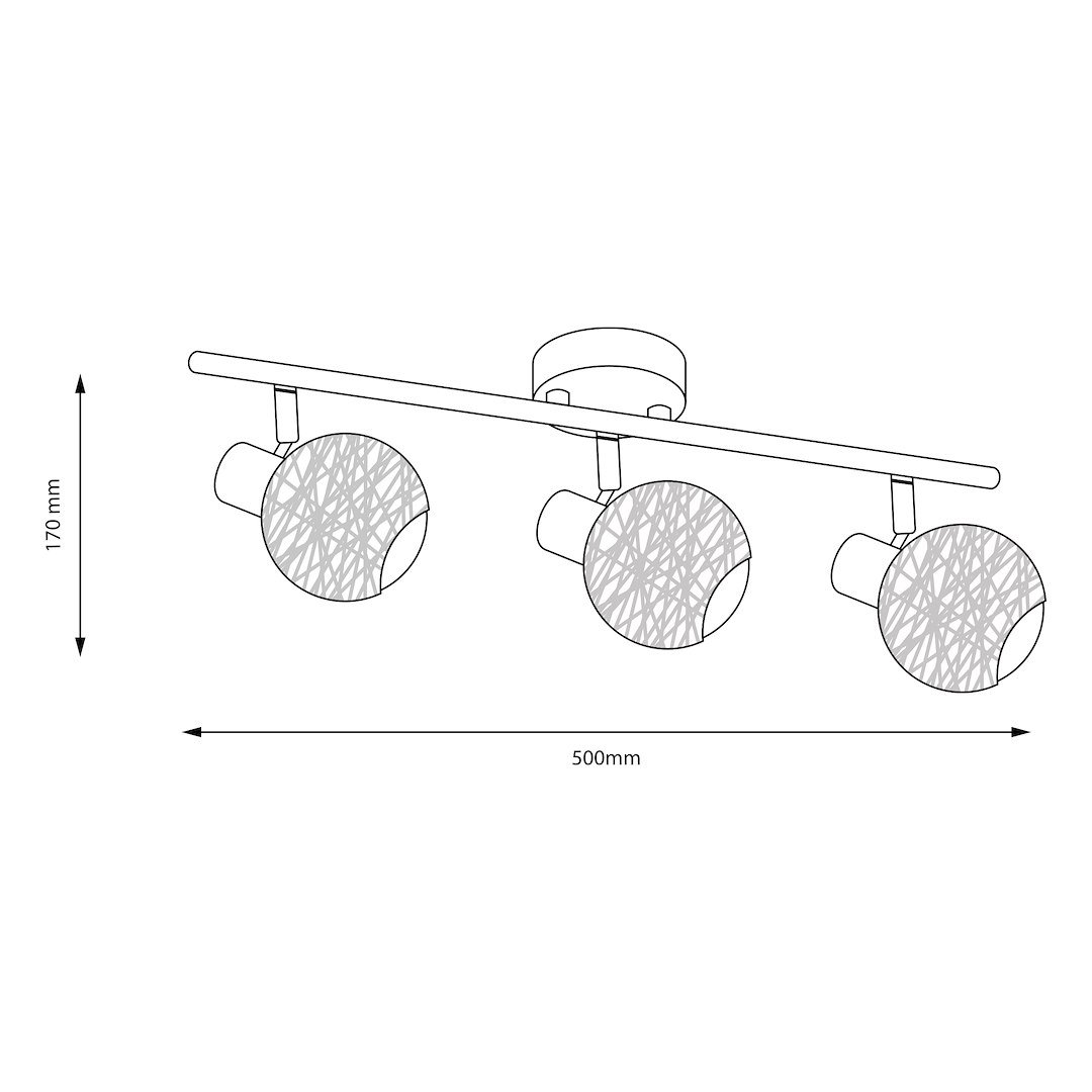 Lampa sufitowa DEX 3xE14 Milagro - obrazek 9