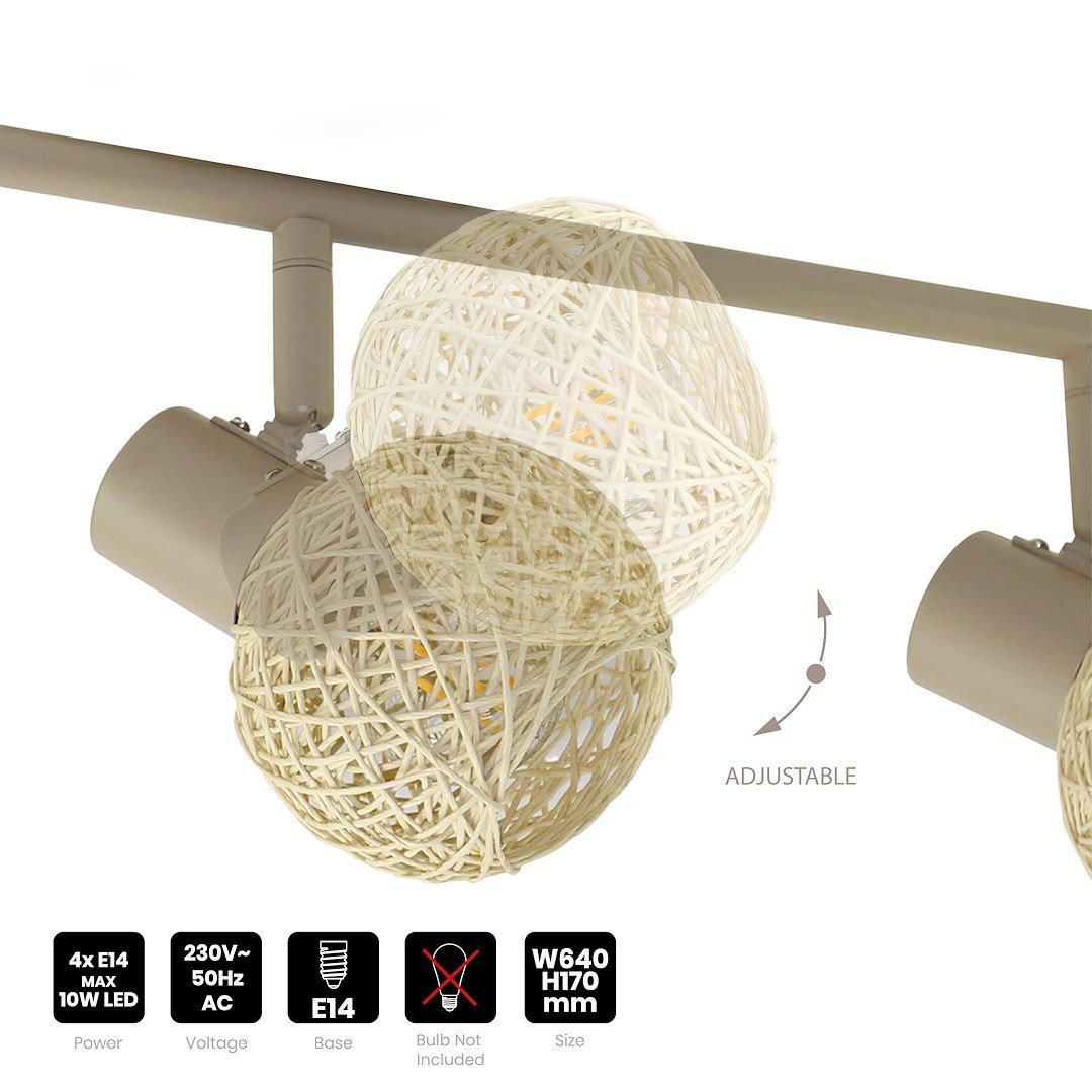 Lampa sufitowa DEX 4xE14 Milagro - obrazek 3