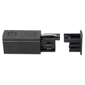 Zasilanie + Zaślepka Do Szynoprzewodu Czarny 3-Obwodowy Milagro