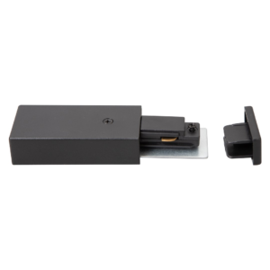 Zasilanie + Zaślepka Do Szynoprzewodu Czarny 1-Obwodowy Milagro