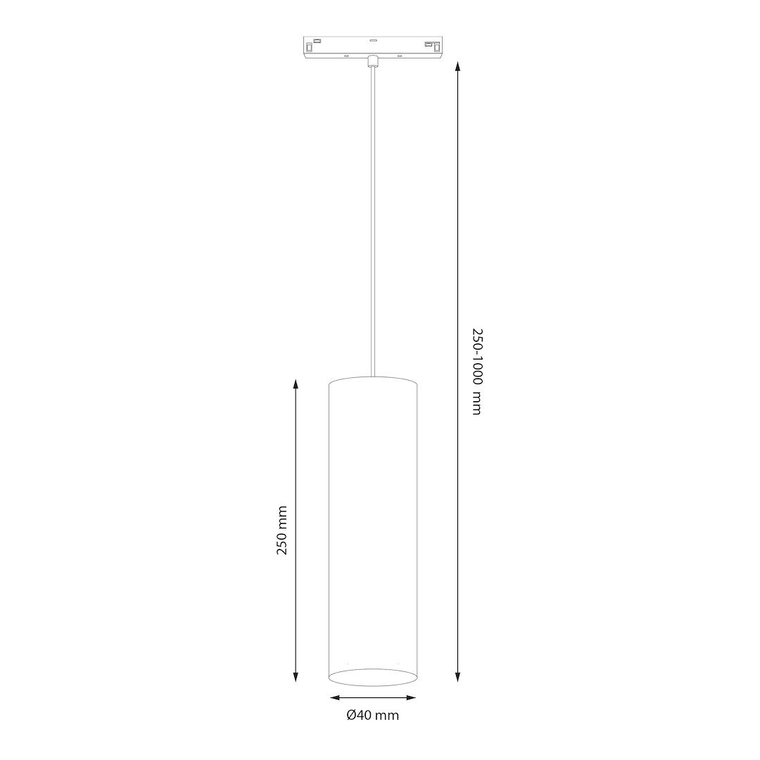 Magnetic track pendant 10mm 7W 3000-6000K Milagro - obrazek 5