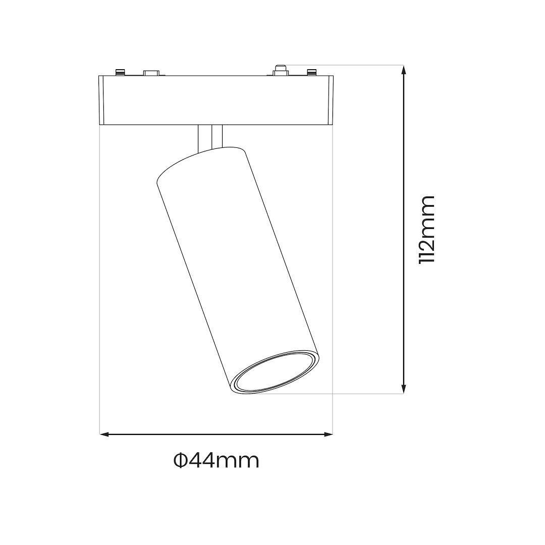 Slim Magnetic Track Czarny Spot 9W LED Tuya CCT Milagro - obrazek 8