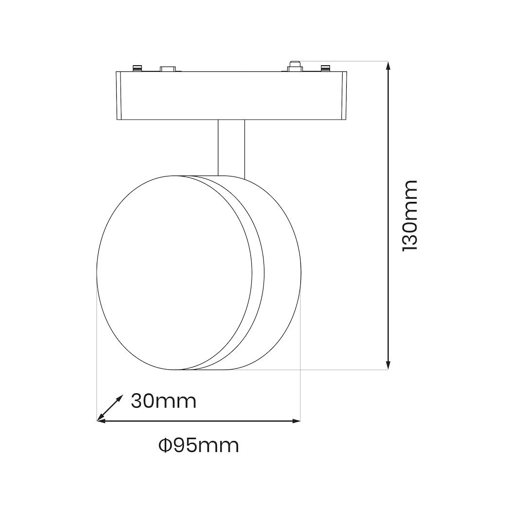 Slim Magnetic Track Czarny 9W LED Tuya CCT Milagro - obrazek 7