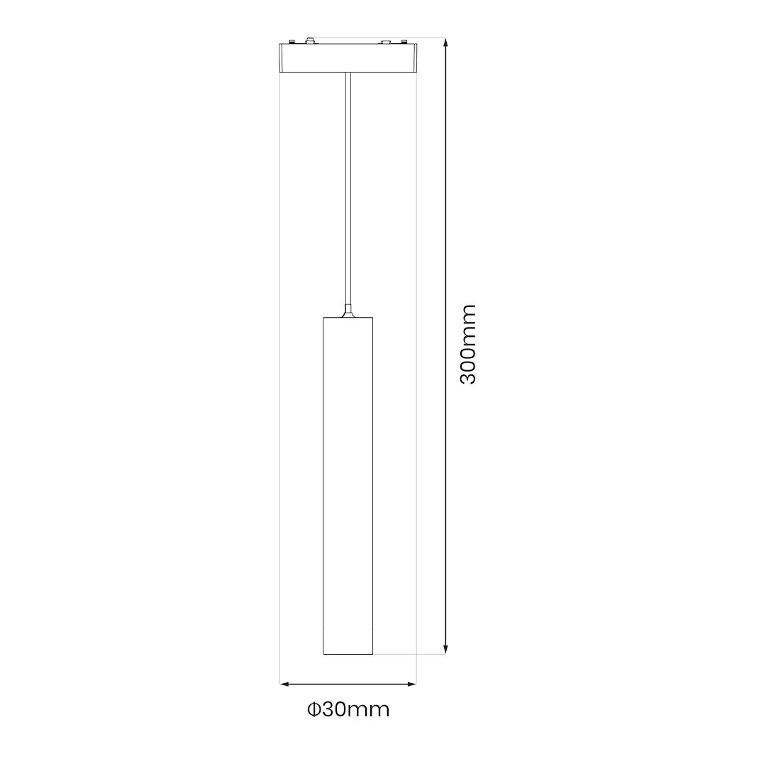 Slim Magnetic Track Czarny Pendant 6W LED Tuya CCT Milagro - obrazek 7