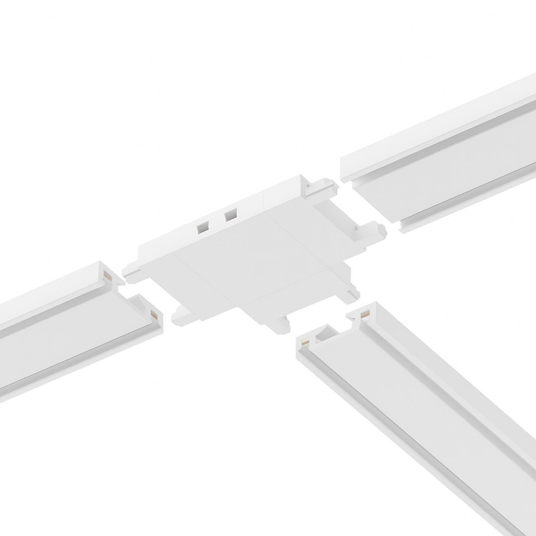 Slim Magnetic Track Biały Łącznik Szyn T Milagro - obrazek 2