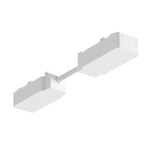 Slim Magnetic Track Biały Łącznik Podwójny z Kablem krótkim Milagro