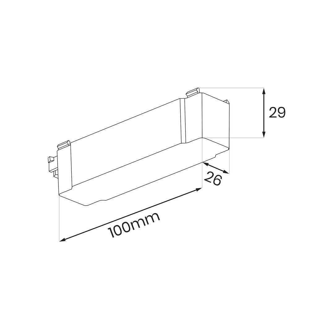 Slim Magnetic Track Czarny Wire storage Milagro - obrazek 3