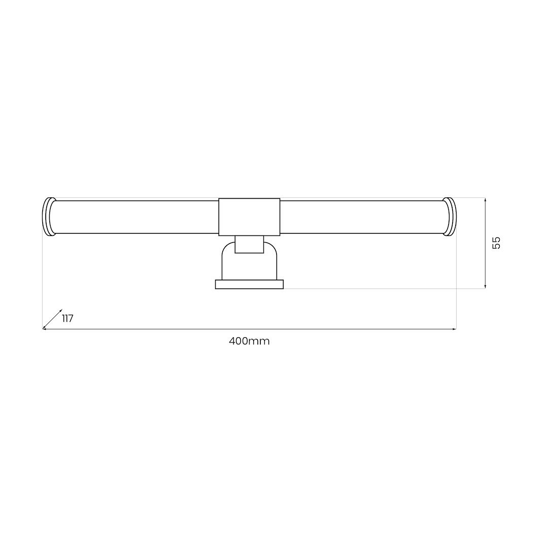 Kinkiet łazienkowy APA chrome 6W LED Milagro - obrazek 10