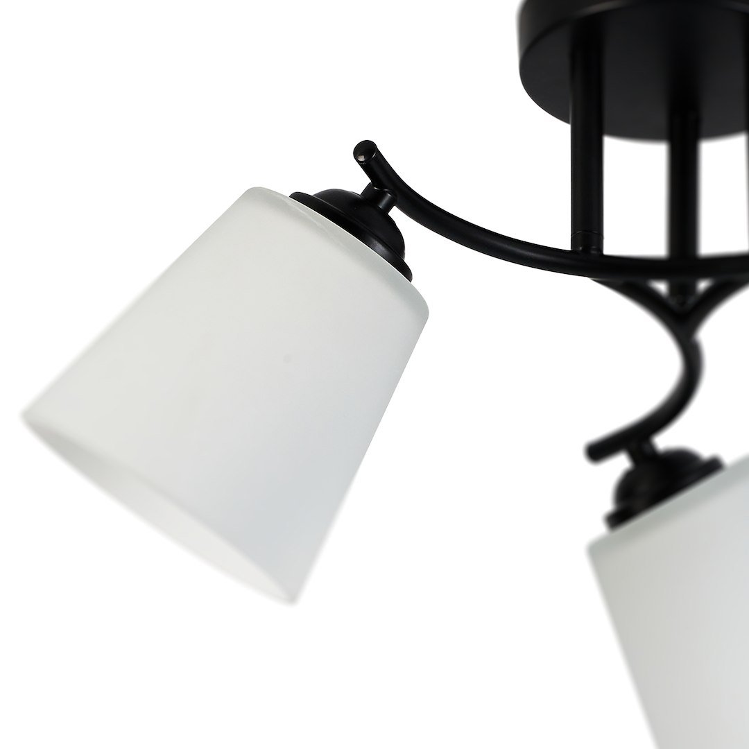 Lampa sufitowa Pafos Black 3xE27 Milagro - obrazek 6