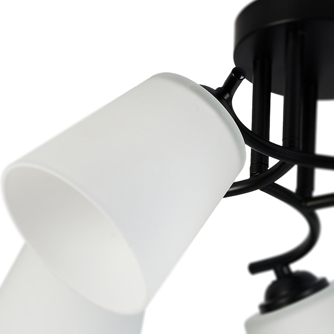 Lampa sufitowa Pafos Black 5xE27 Milagro - obrazek 6