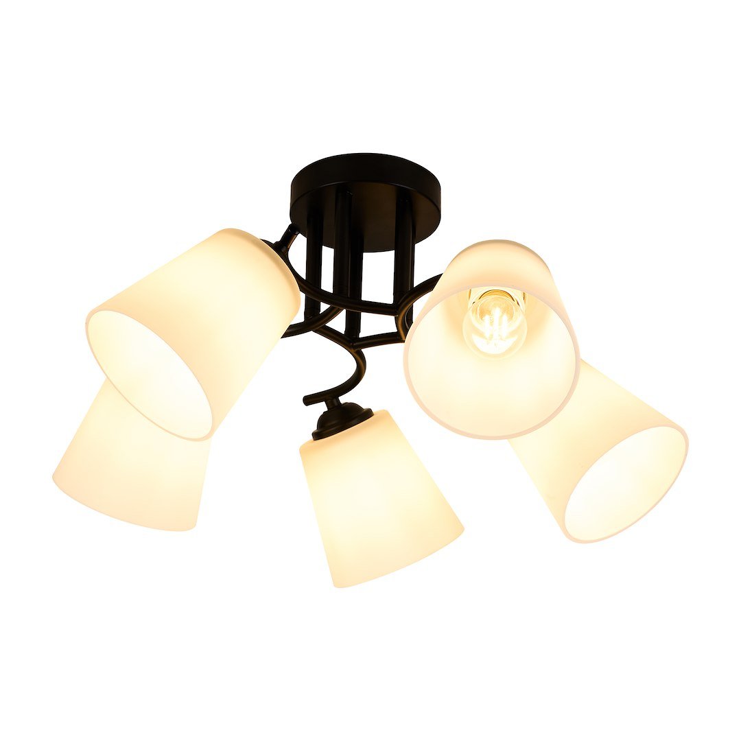 Lampa sufitowa Pafos Black 5xE27 Milagro - obrazek 8