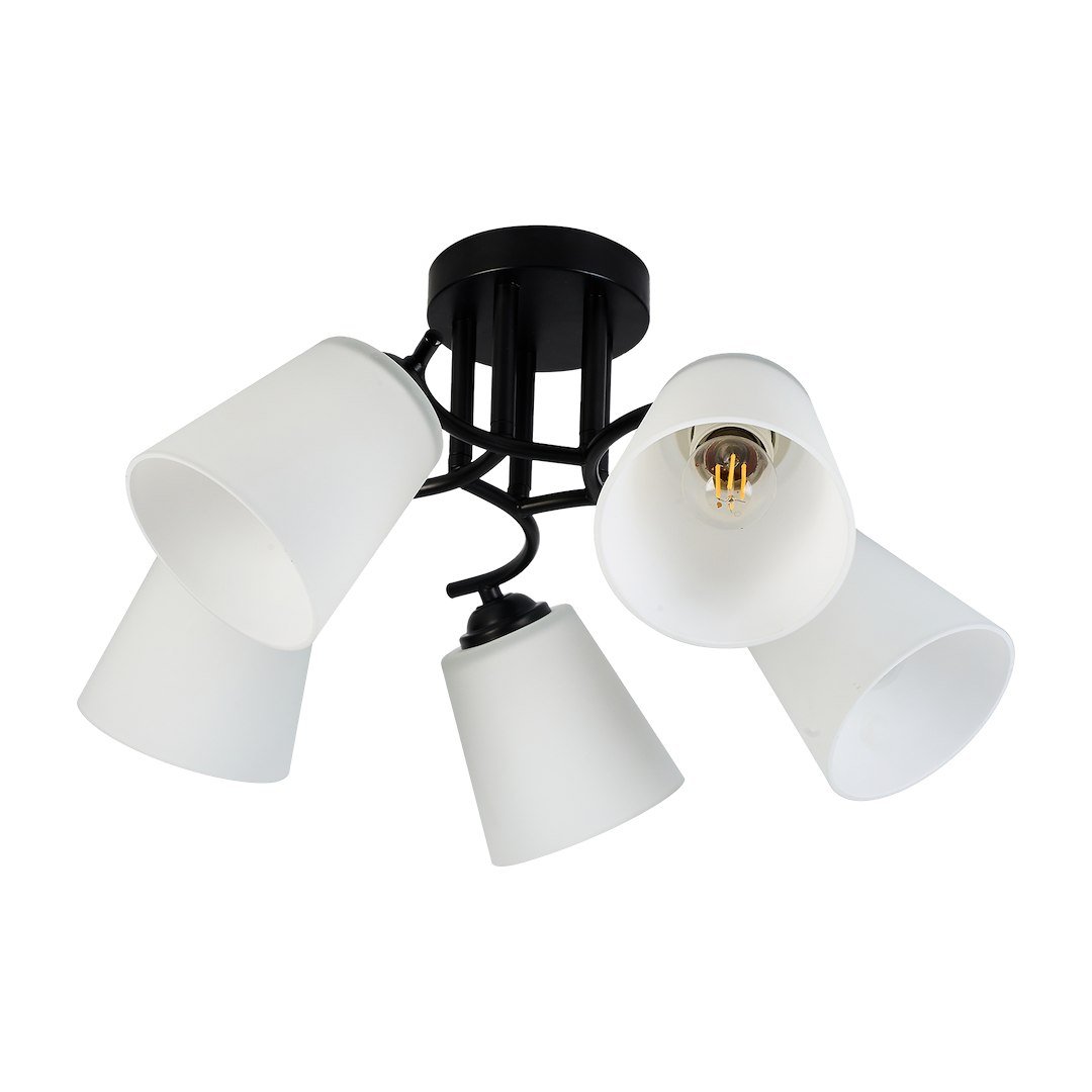 Lampa sufitowa Pafos Black 5xE27 Milagro - obrazek 10