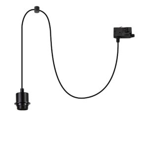 Zawiesie Hang Track Czarny 1xE27 3-obwodowy Milagro