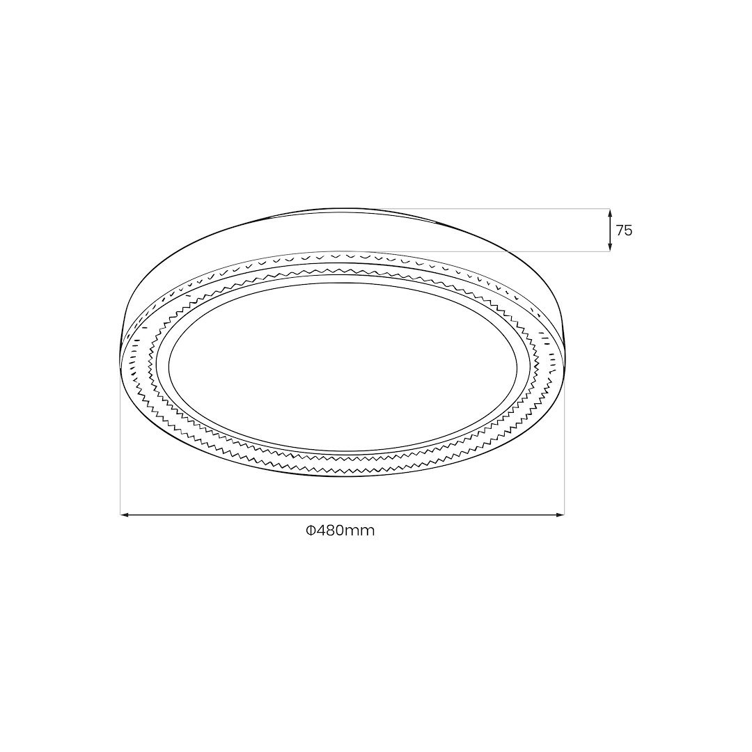 Plafon Vigo Ø480mm 36W LED 4000K Milagro - obrazek 7