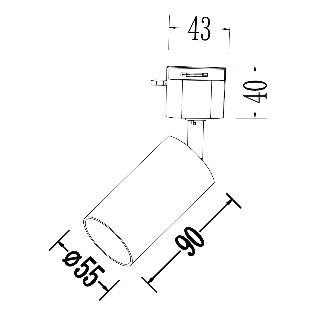 Oprawa Tiger Track Czarny 1xGU10 Milagro - obrazek 8