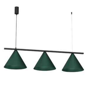 Lampa wisząca CAPITAL BLACK GREEN 3XGX53 Milagro