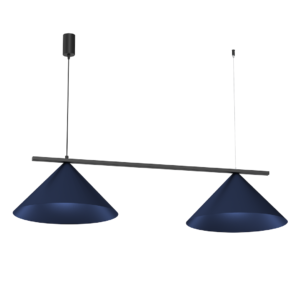 Lampa wisząca CAPITAL BLACK/NAVY BLUE 2XGX53 Milagro