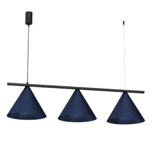 Lampa wisząca CAPITAL BLACK/NAVY BLUE 3XGX53 Milagro