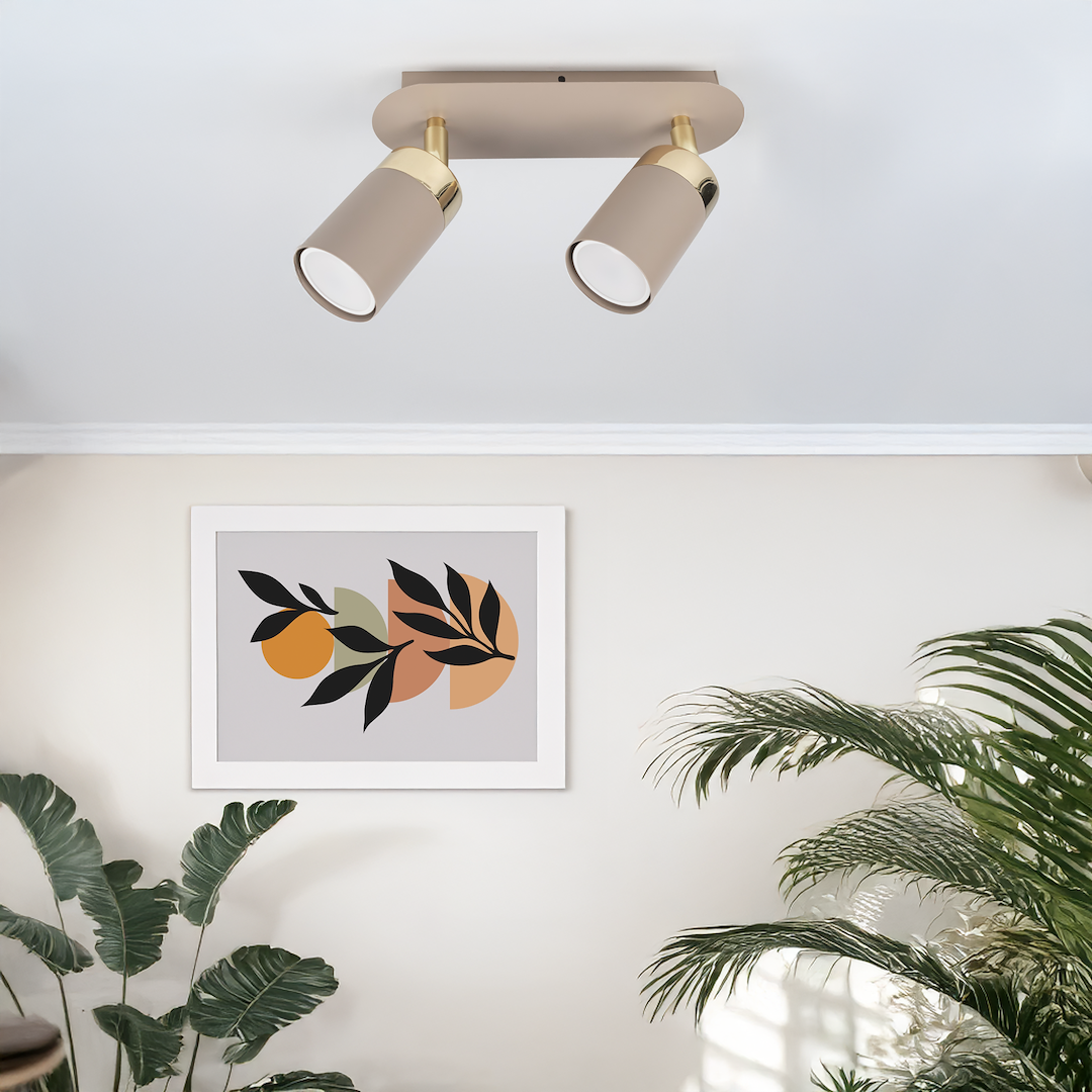 Lampa sufitowa JOKER CASHMERE/GOLD 2xGU10 Milagro - obrazek 8