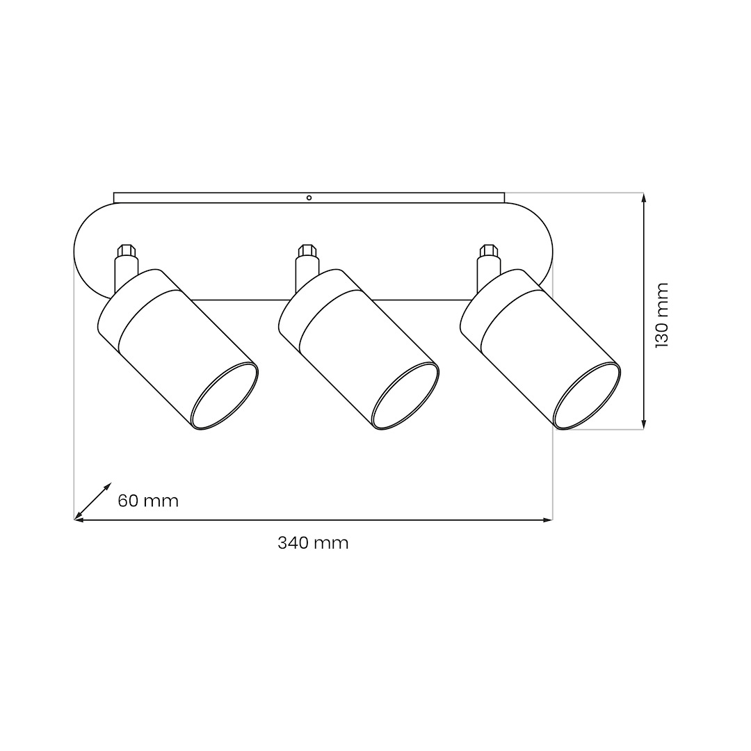 Lampa sufitowa JOKER CASHMERE/GOLD 3xGU10 Milagro - obrazek 11