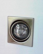 Oczko ruchome kwadratowe Kallisto srebrne 1xGU10 Light Prestige