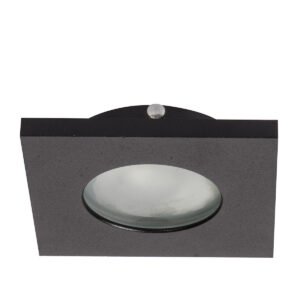 Oczko podtynkowe kwadratowe Lagos czarne IP65 1xGU10 Light Prestige