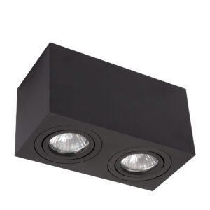 Oprawa natynkowa Lyon czarna 2xGU10 Light Prestige