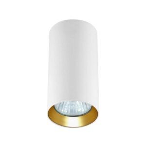 Tuba natynkowa Manacor 13 cm oczko biało - złote 1xGU10 Light Prestige