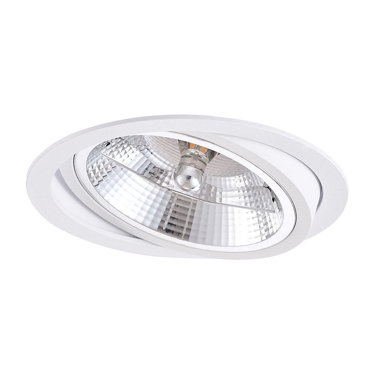 Ruchome oczko podtynkowe Nero białe 1xGU10 Light Prestige