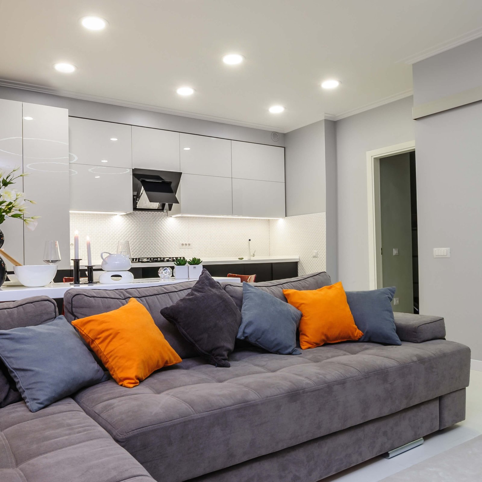 Ruchome oczko podtynkowe Nero białe 1xGU10 Light Prestige - obrazek 2